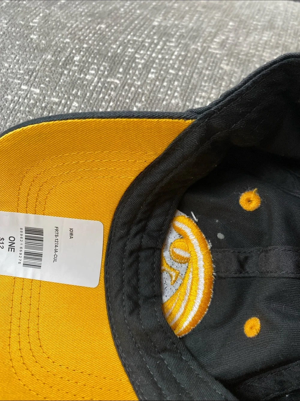 Captivating Iowa  Hawkeyes Black & Gold Embroidered Cap Bundle
